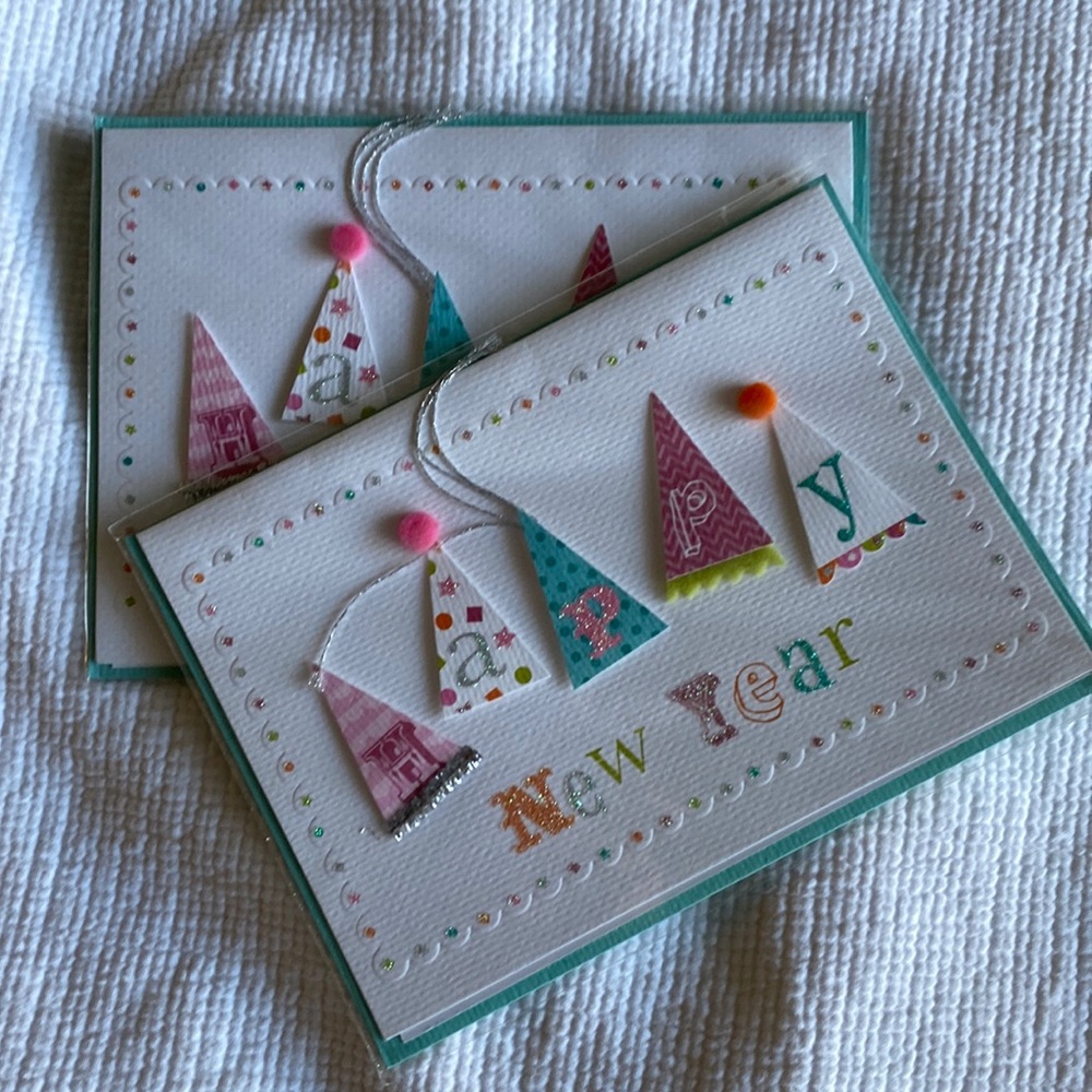 Meri meri hand crafted happy new year cards